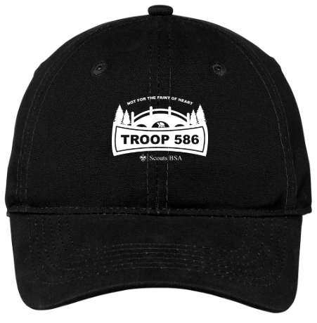 troop hat with logo